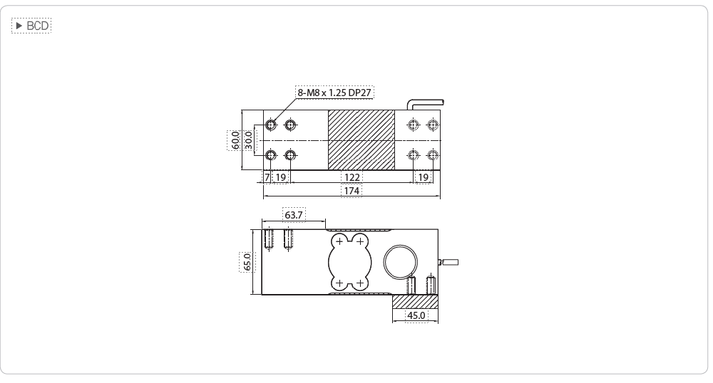 CẢM BIẾN TẢI CAS BCD (100Kg - 500Kg)