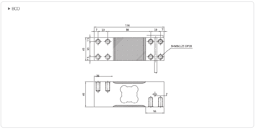 CẢM BIẾN TẢI CAS BCO (60Kg - 200Kg)